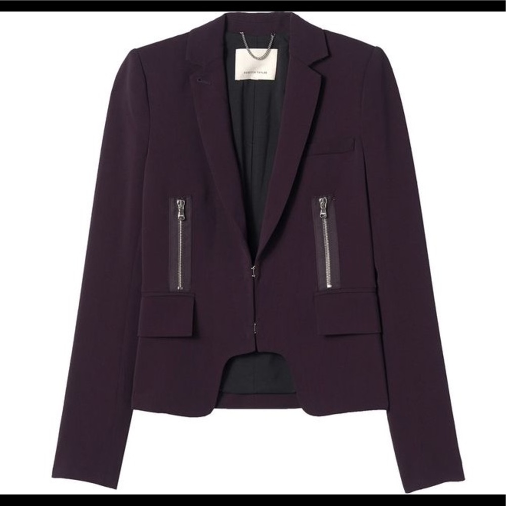 Rebecca‎ Taylor Purple Refined Suit Jacket